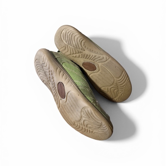 Earth Origins Carly Women's Leather Slip-On Comfort Sneakers Green Size 8M - Picture 6 of 6